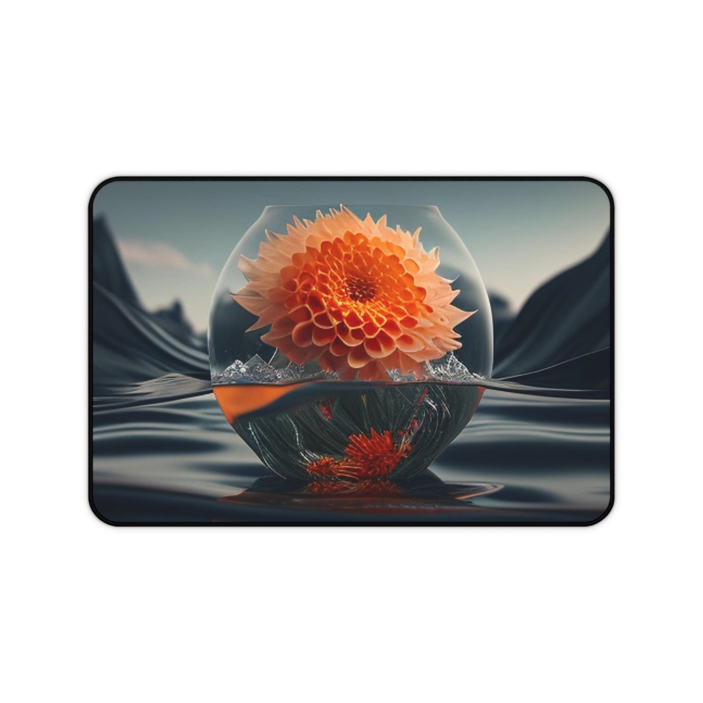 Desk Mat Dahlia Orange 3