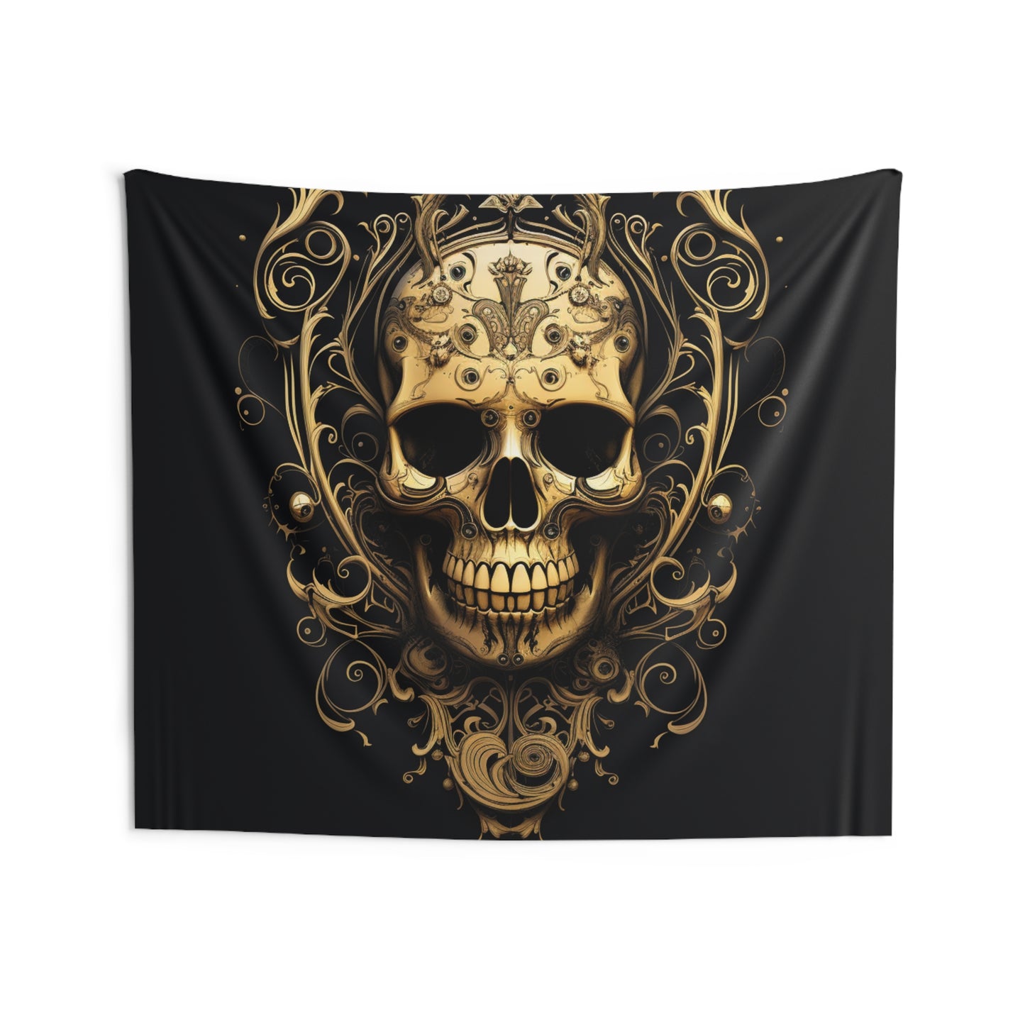 Indoor Wall Tapestries Skull Treble Clef 3