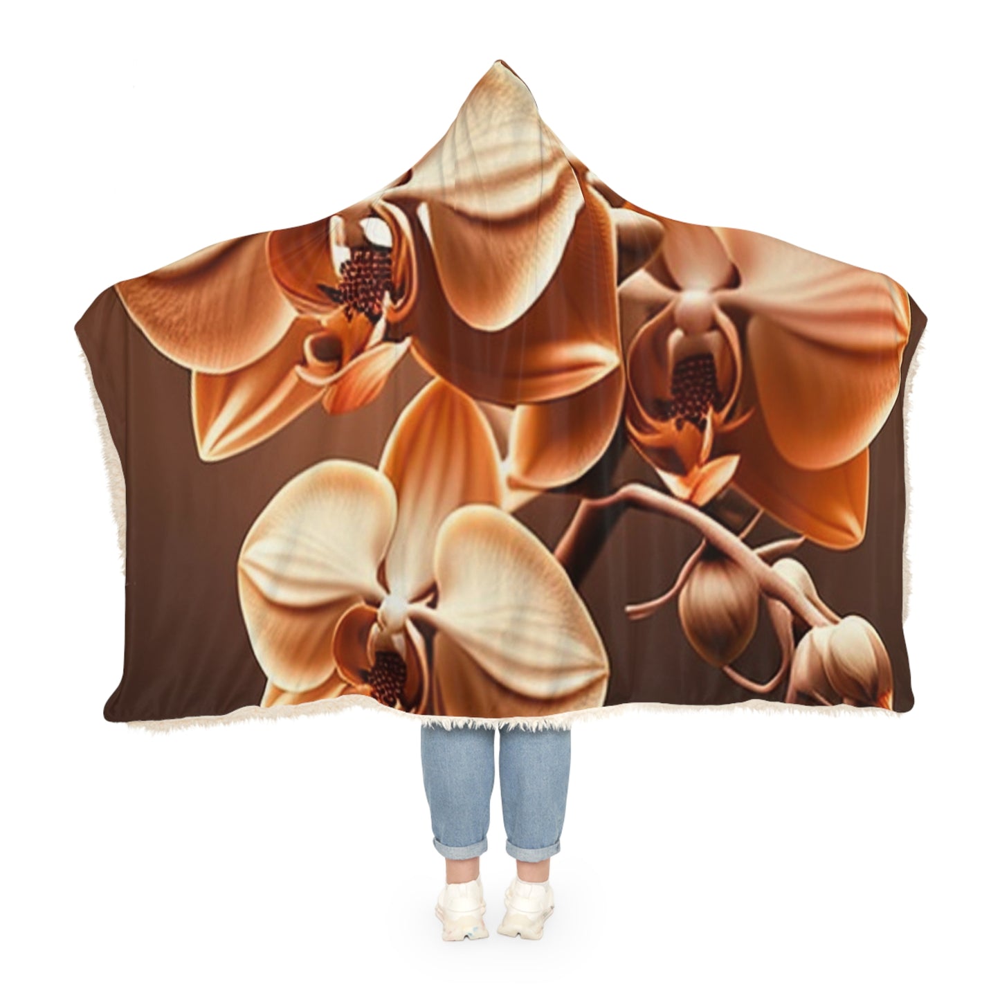 Snuggle Hooded Blanket orchid pedals 3