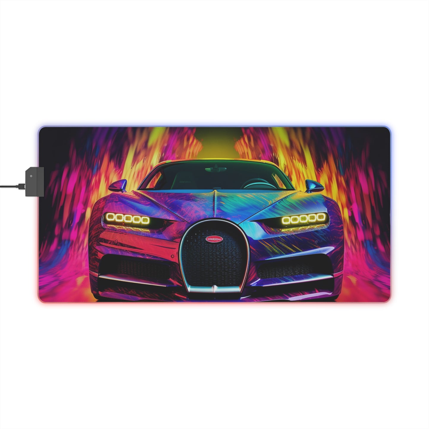 LED Gaming Mouse Pad Florescent Bugatti Flair 3