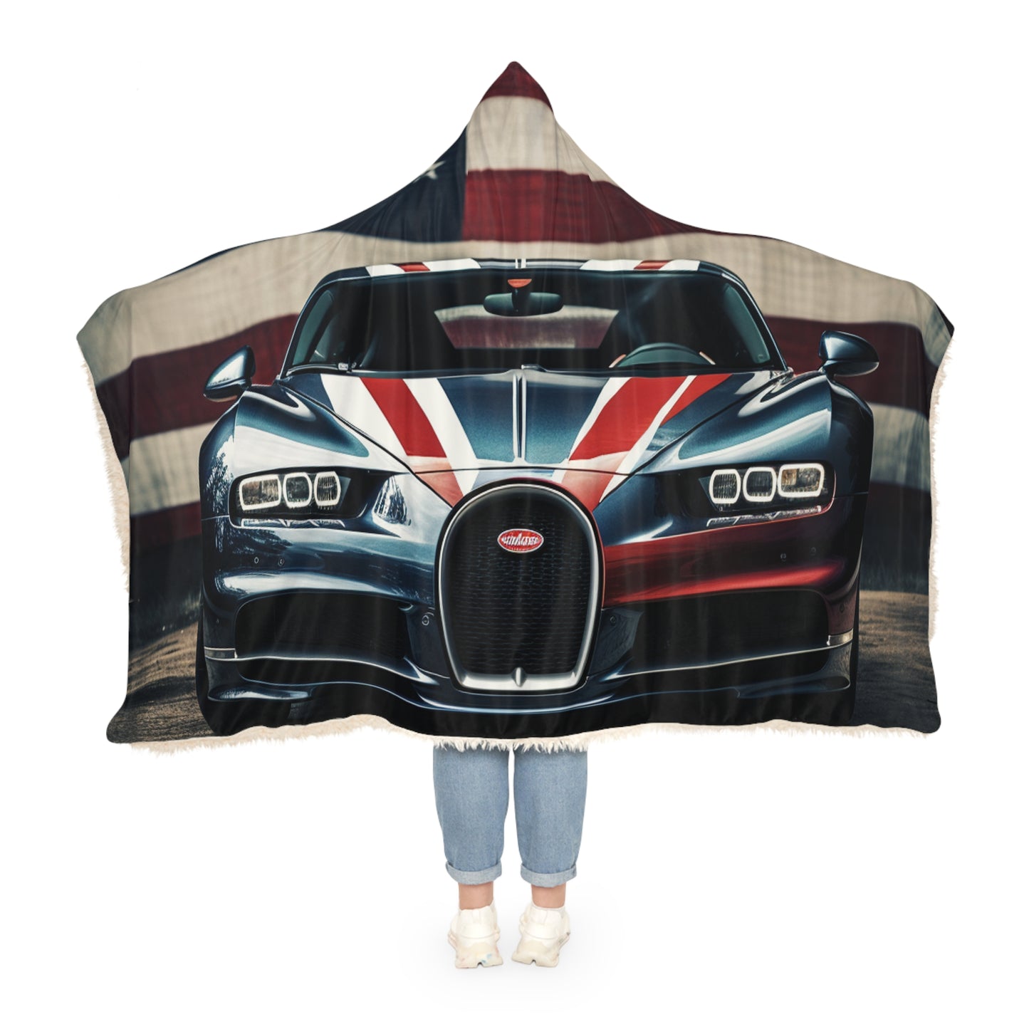 Snuggle Hooded Blanket Bugatti Flag 2