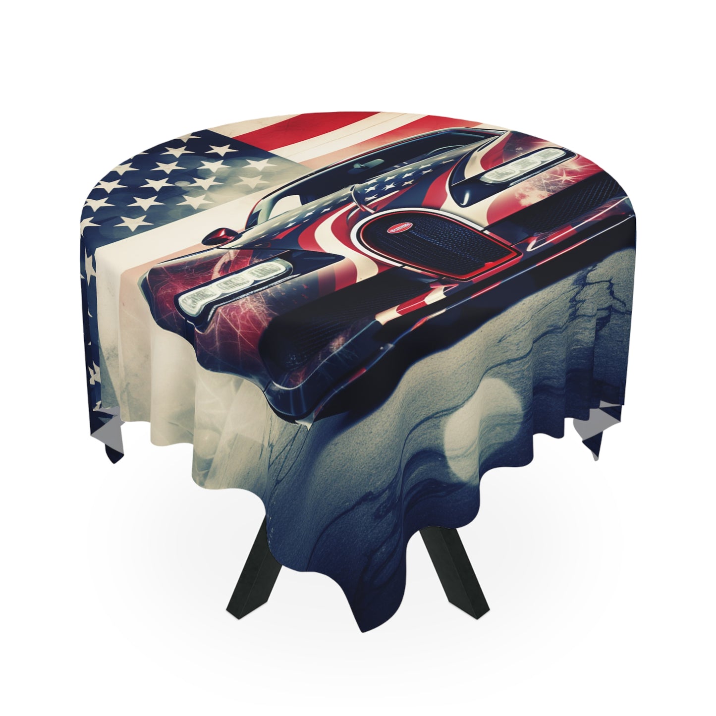 Tablecloth Abstract American Flag Background Bugatti 1