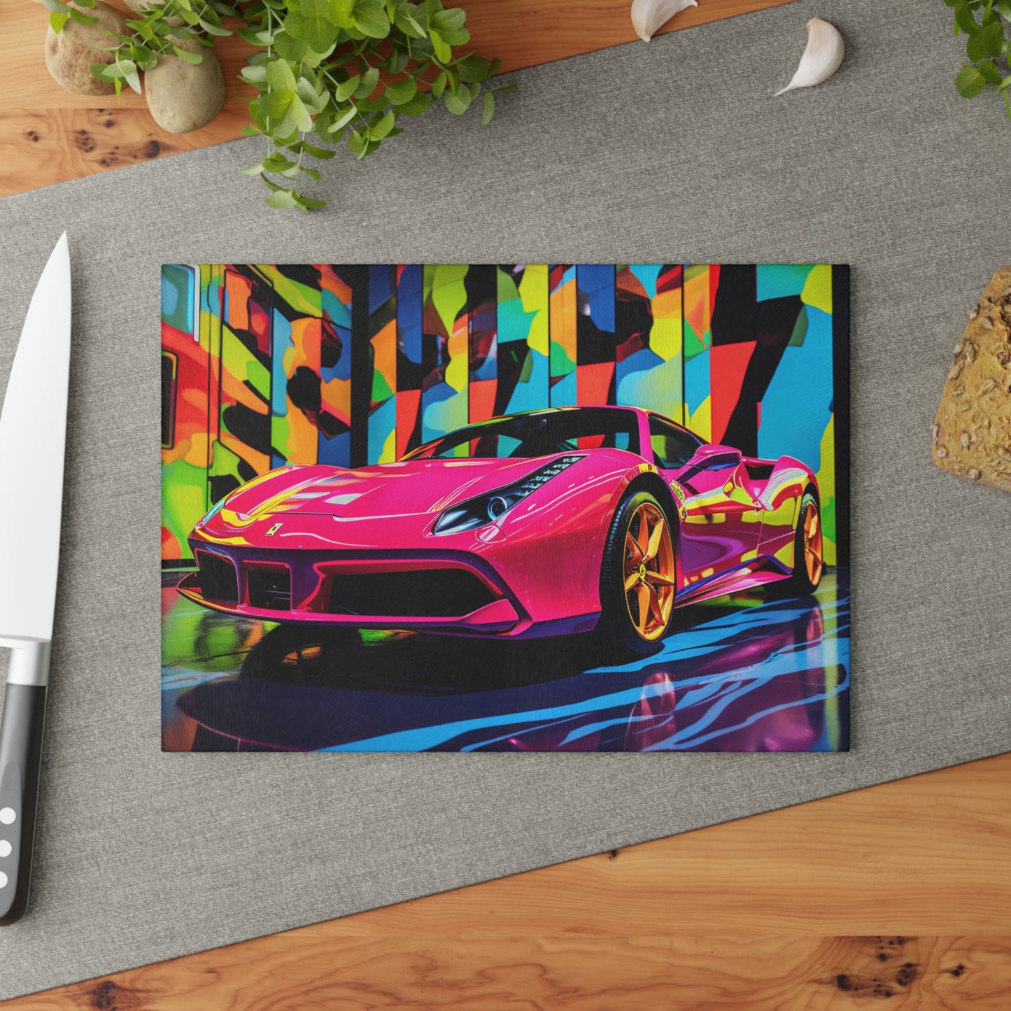 Glass Cutting Board Ferrari Flair Macro 1