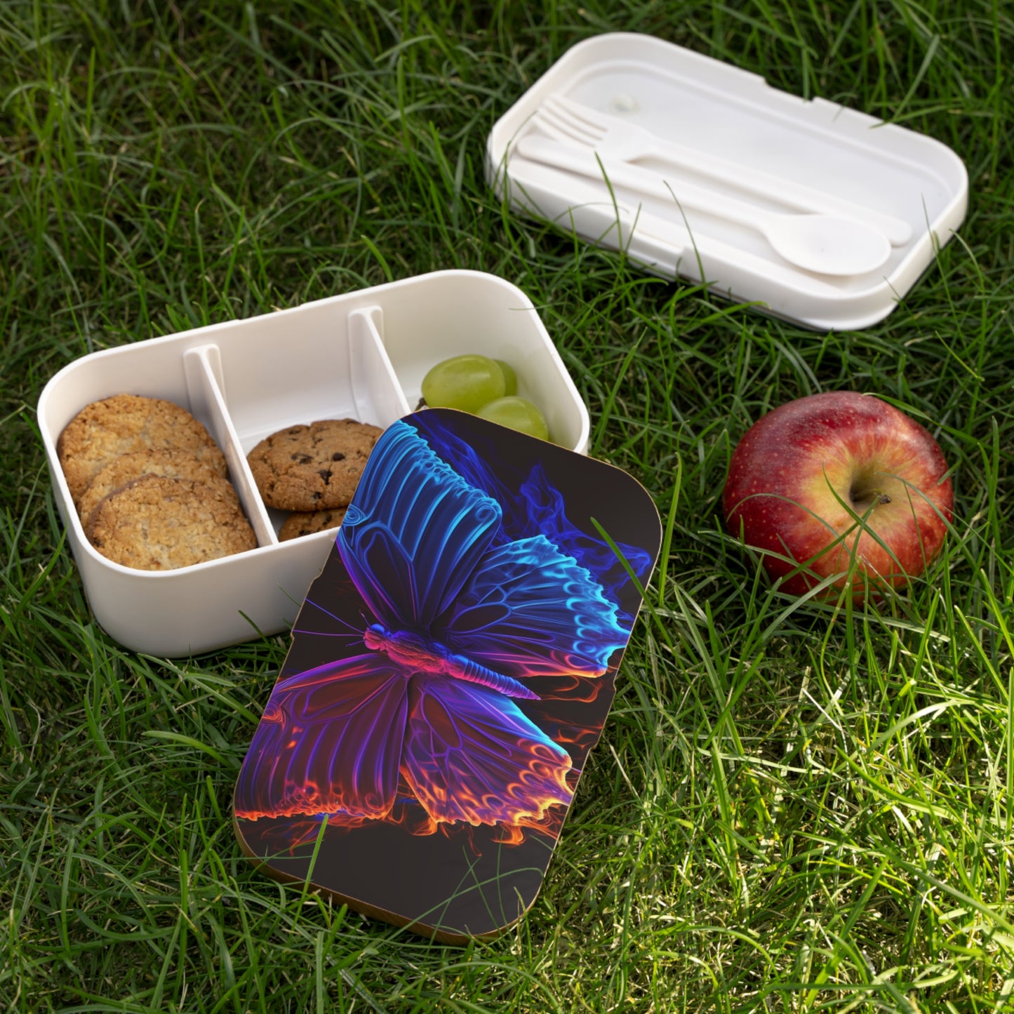 Bento Lunch Box Thermal Butterfly 1