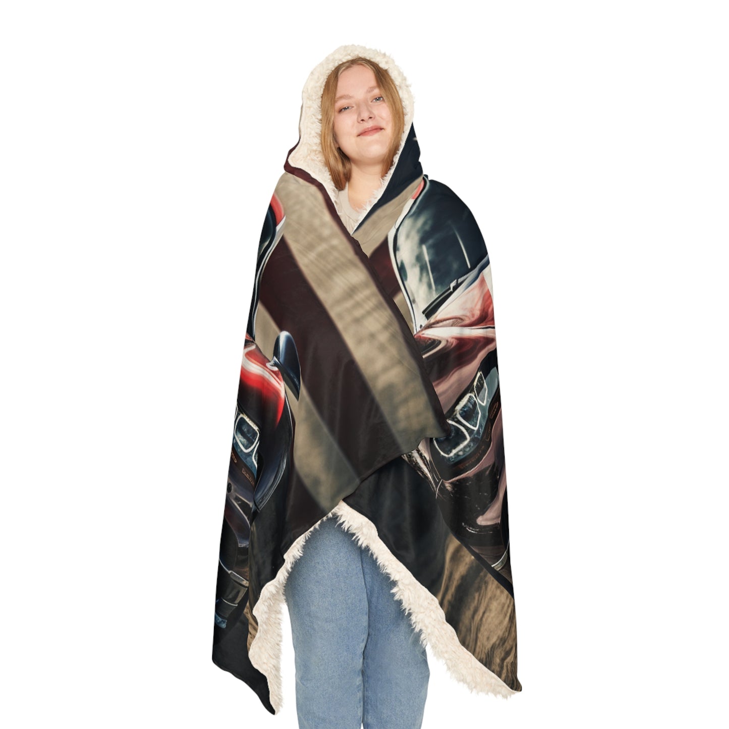 Snuggle Hooded Blanket Bugatti Flag 1