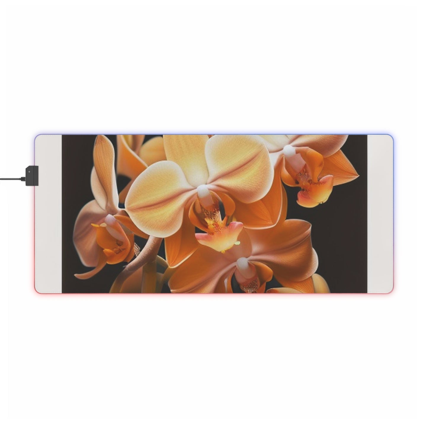 LED Gaming Mouse Pad orchid pedals 1