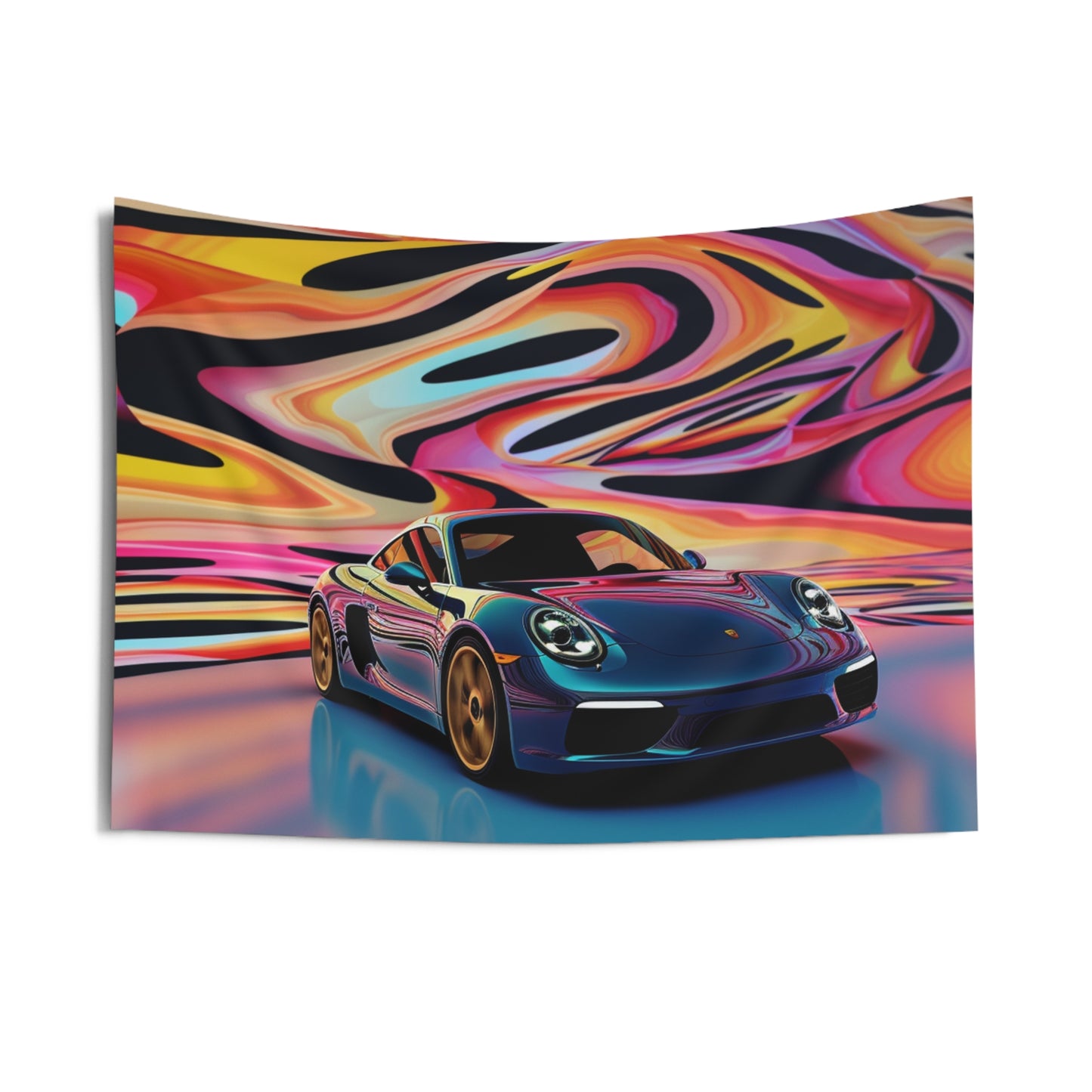 Indoor Wall Tapestries Porsche Water Fusion 2