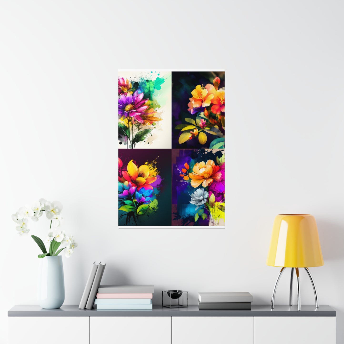 Premium Matte Vertical Posters Bright Spring Flowers 5