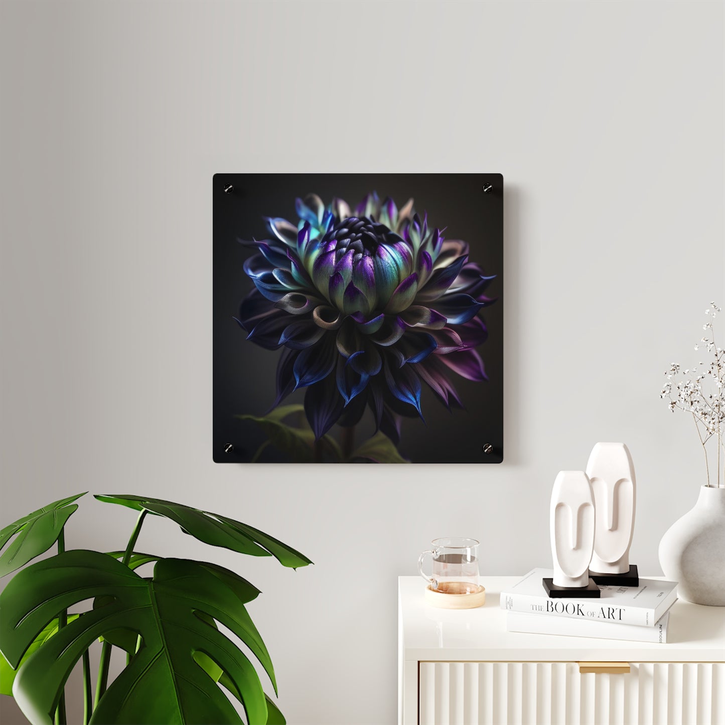 Acrylic Wall Art Panels Dahlia Purple 4