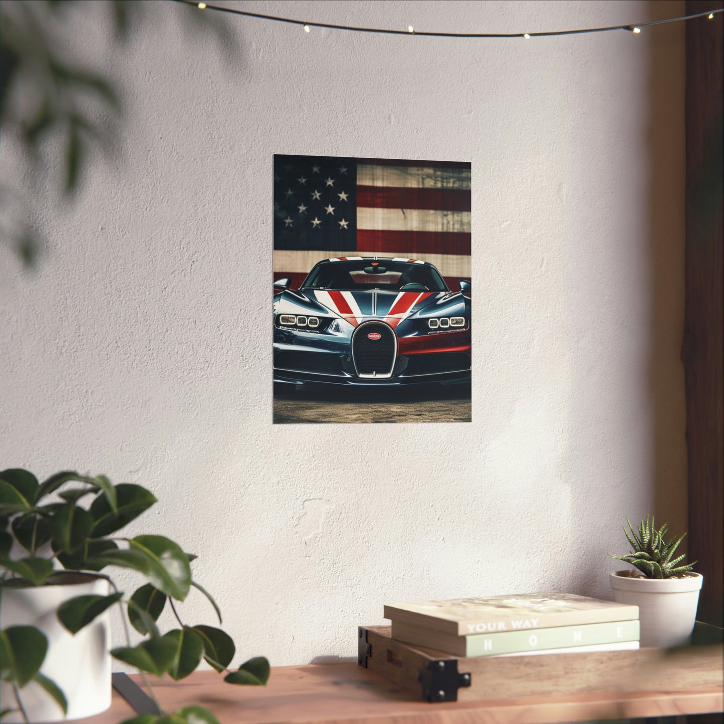 Premium Matte Vertical Posters Bugatti Flag 2