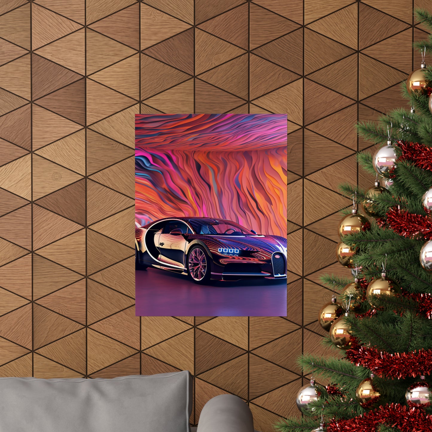 Premium Matte Vertical Posters Bugatti Abstract Flair 4