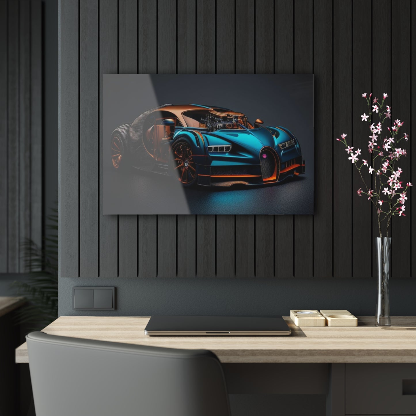 Acrylic Prints Bugatti Blue 4