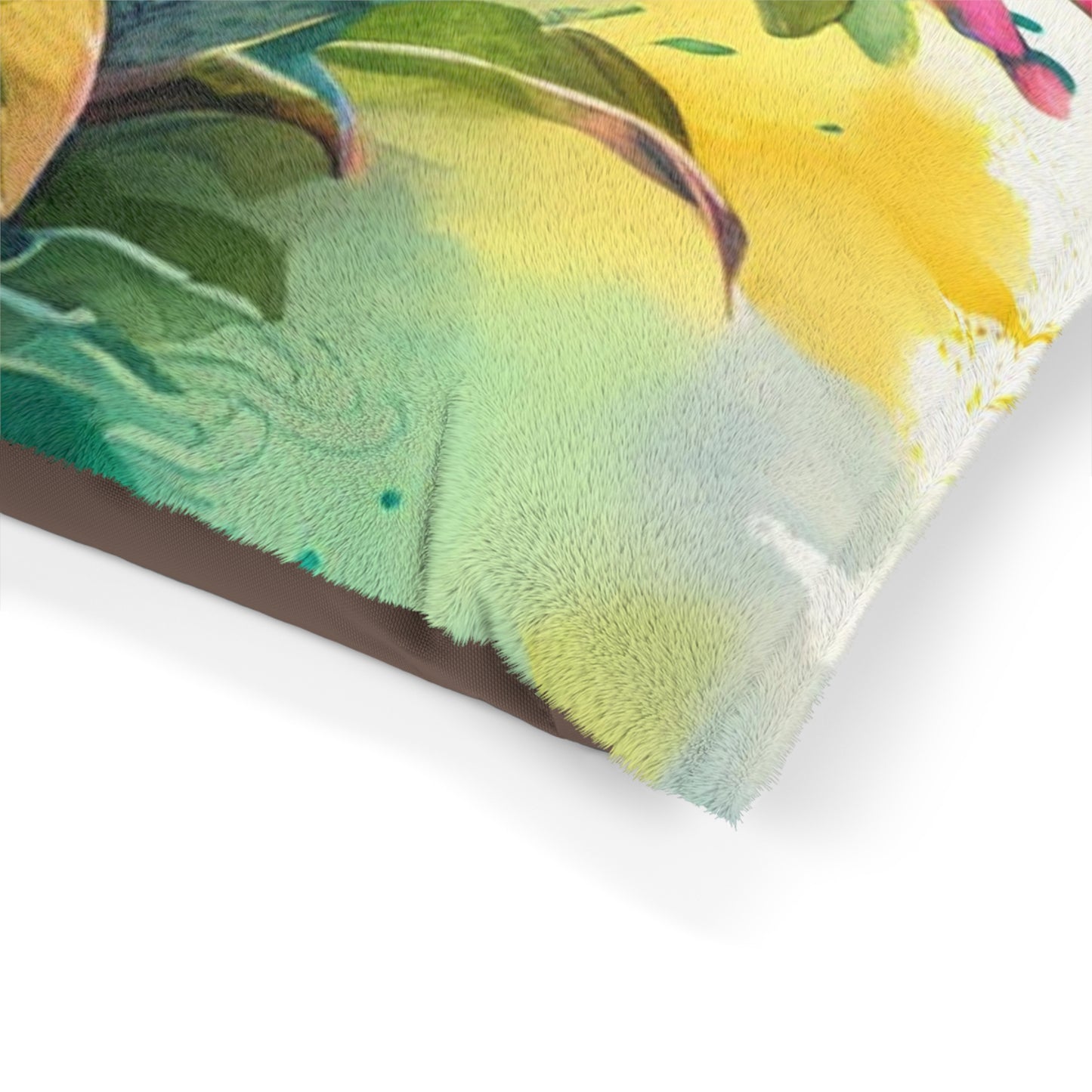 Pet Bed Mother Nature Bright Spring Colors Realistic Watercolor 1