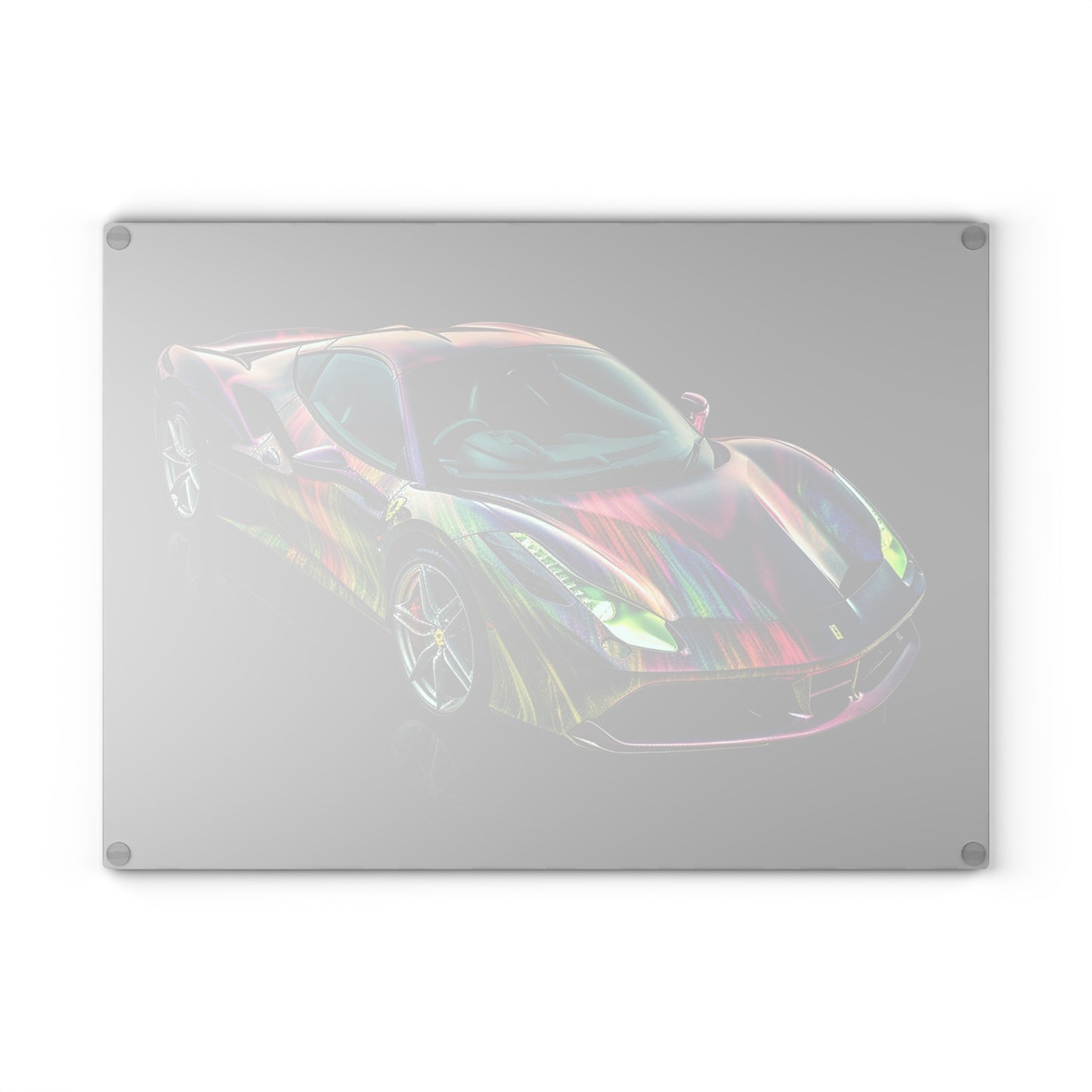 Glass Cutting Board Ferrari Color 3