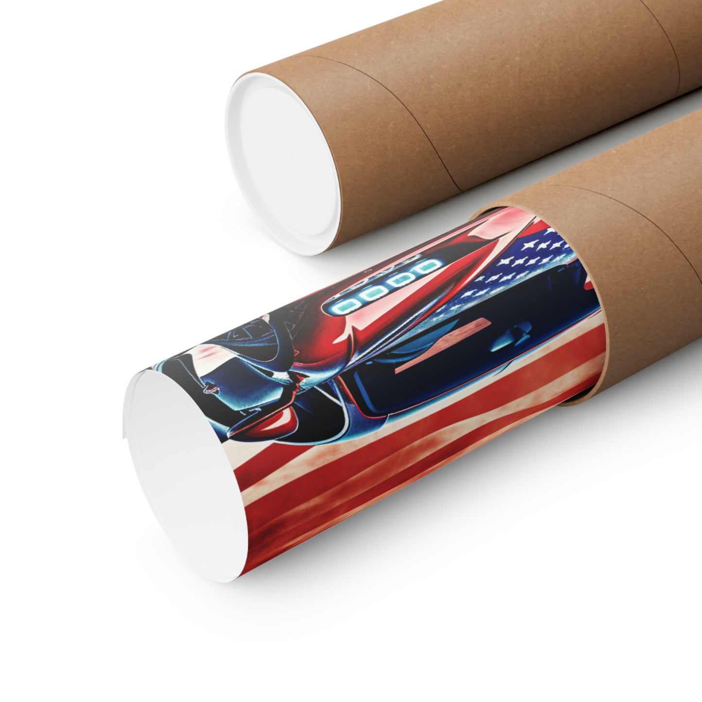 Premium Matte Vertical Posters Abstract American Flag Background Bugatti 3