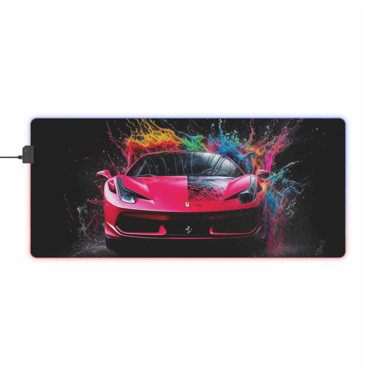 LED Gaming Mouse Pad Ferrari Water Splash 2