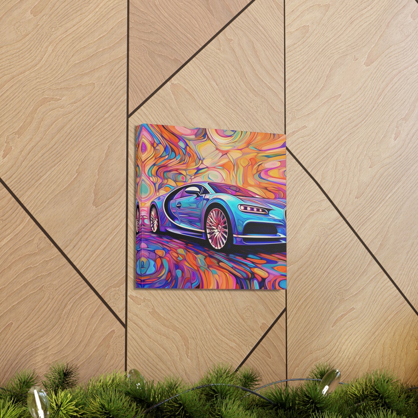 Canvas Gallery Wraps Bugatti Abstract Concept 3