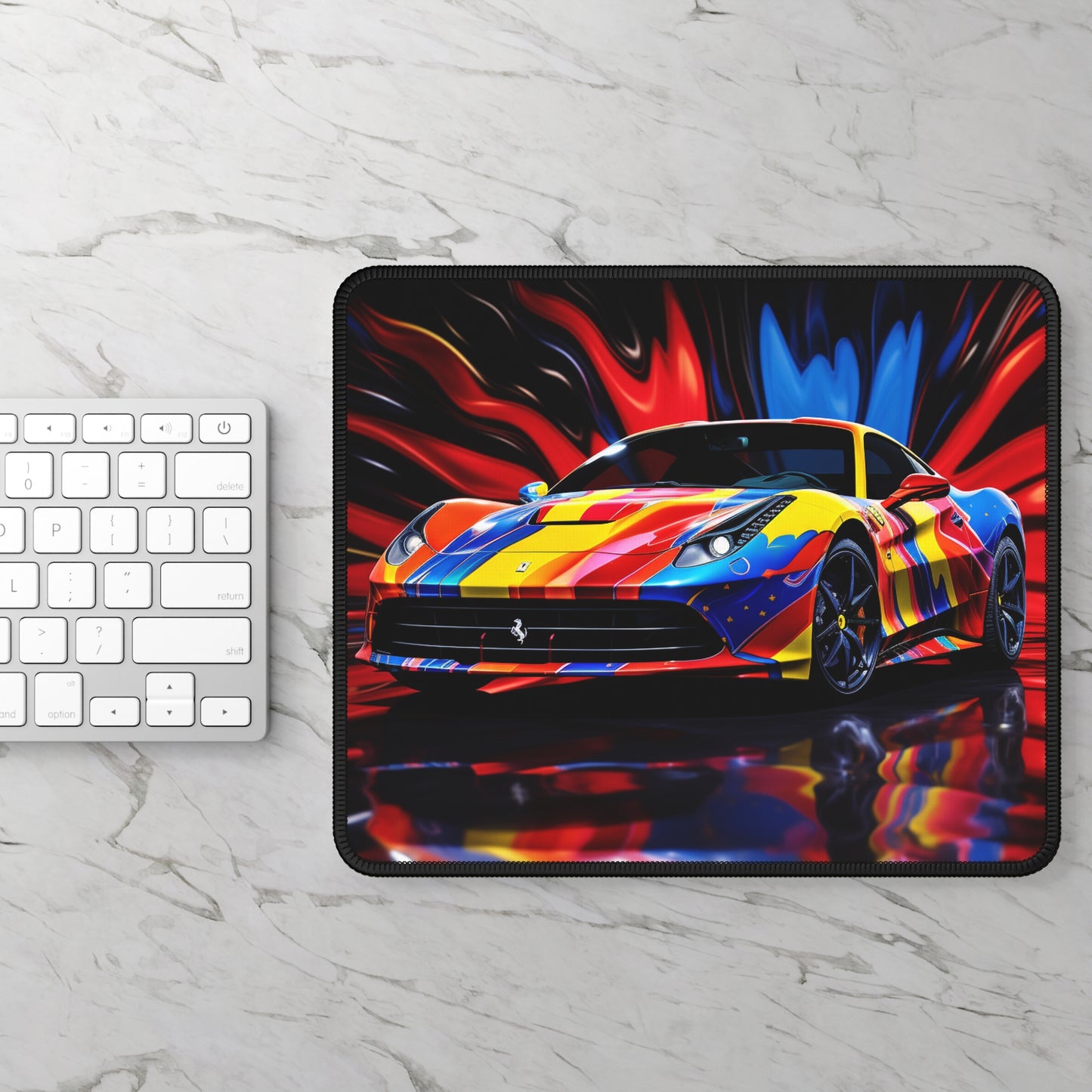 Gaming Mouse Pad  Hyper Colorfull Ferrari 1