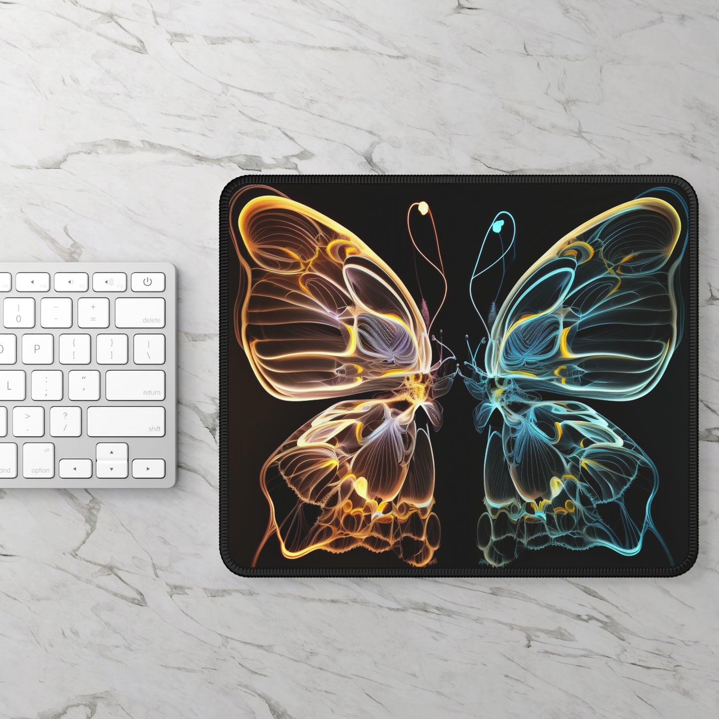 Gaming Mouse Pad  Neon Glo Butterfly 3