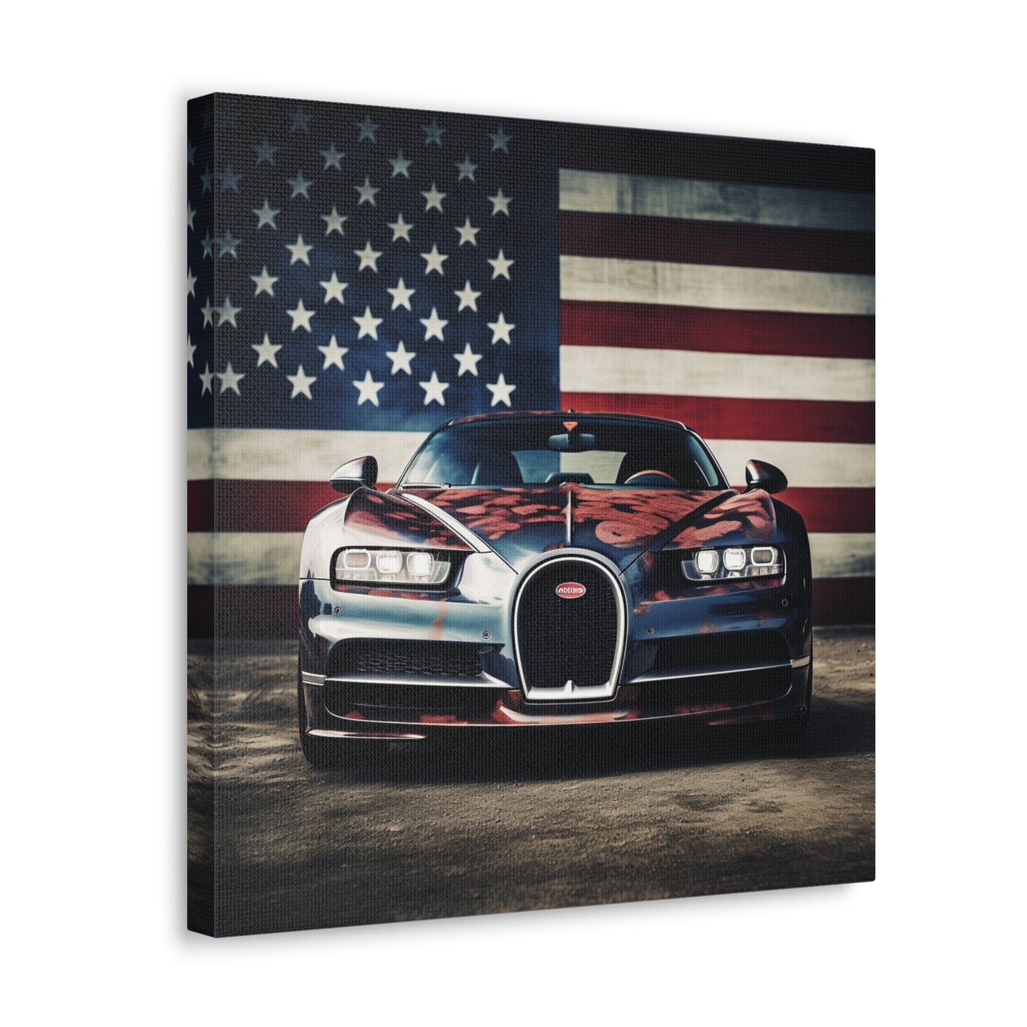 Canvas Gallery Wraps Bugatti Flag 3