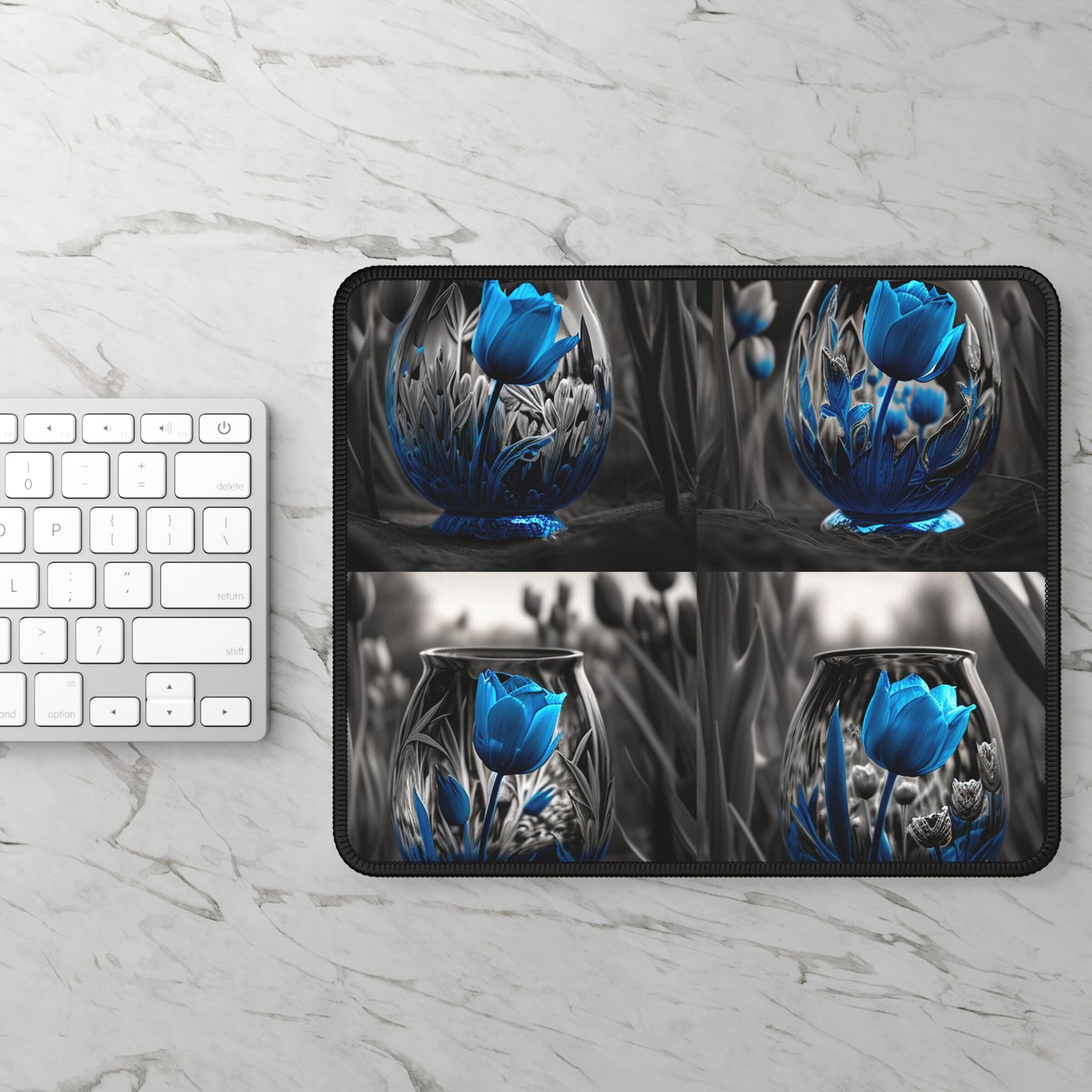 Gaming Mouse Pad  Tulip Blue 5