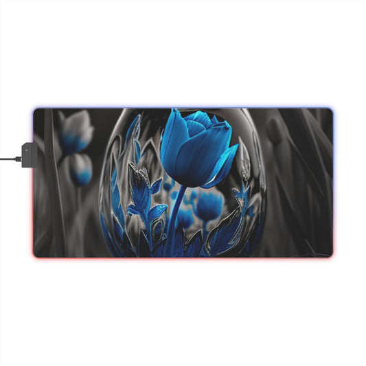 LED Gaming Mouse Pad Tulip Blue 2