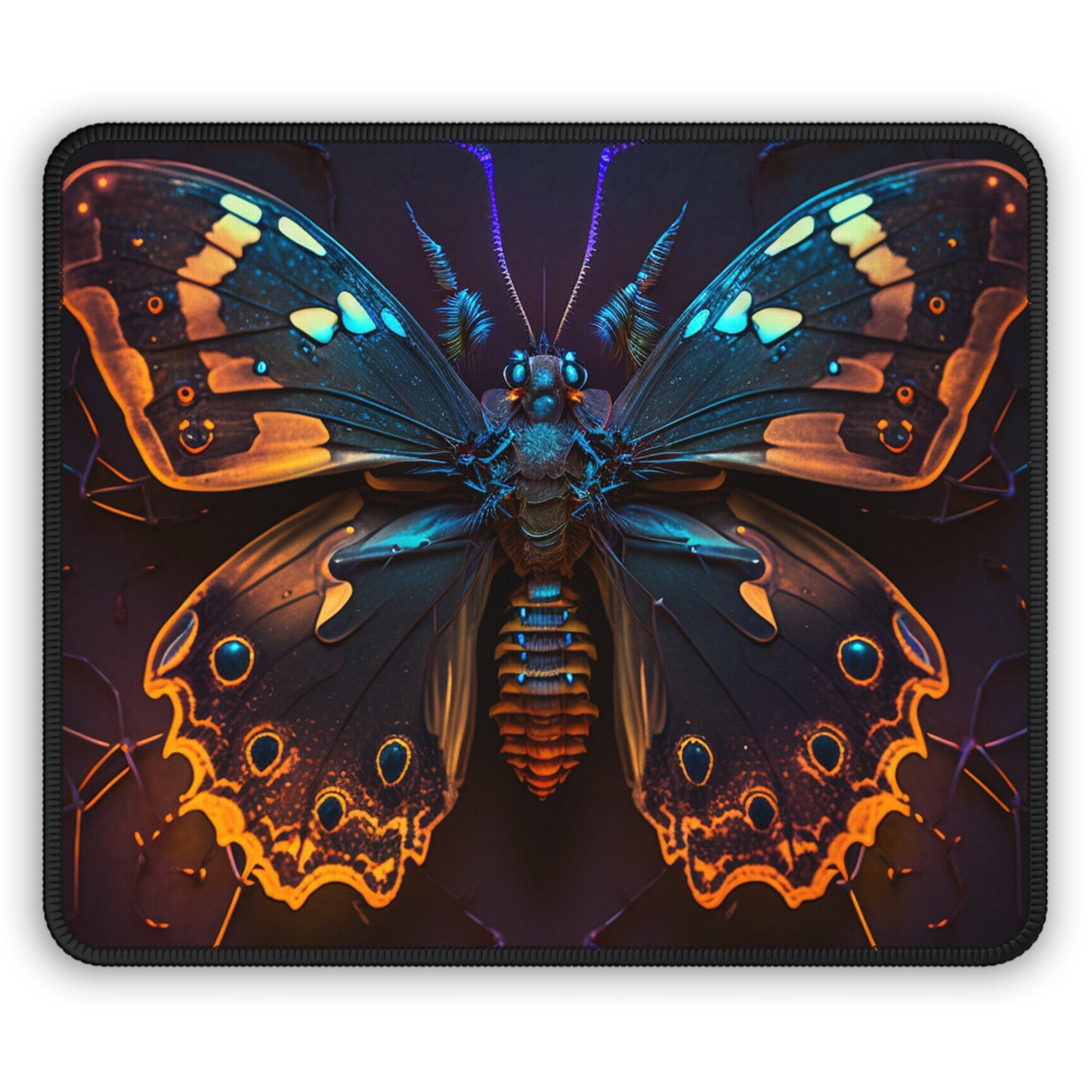 Gaming Mouse Pad  Neon Hue Butterfly 2