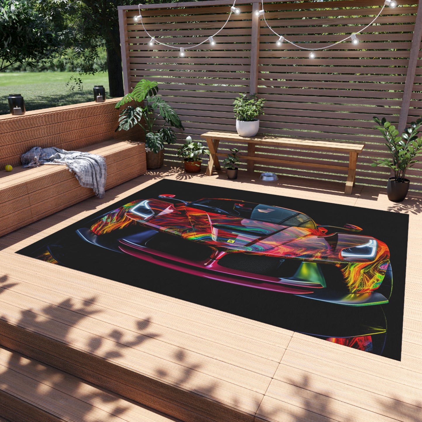 Outdoor Rug  Ferrari Neon 3