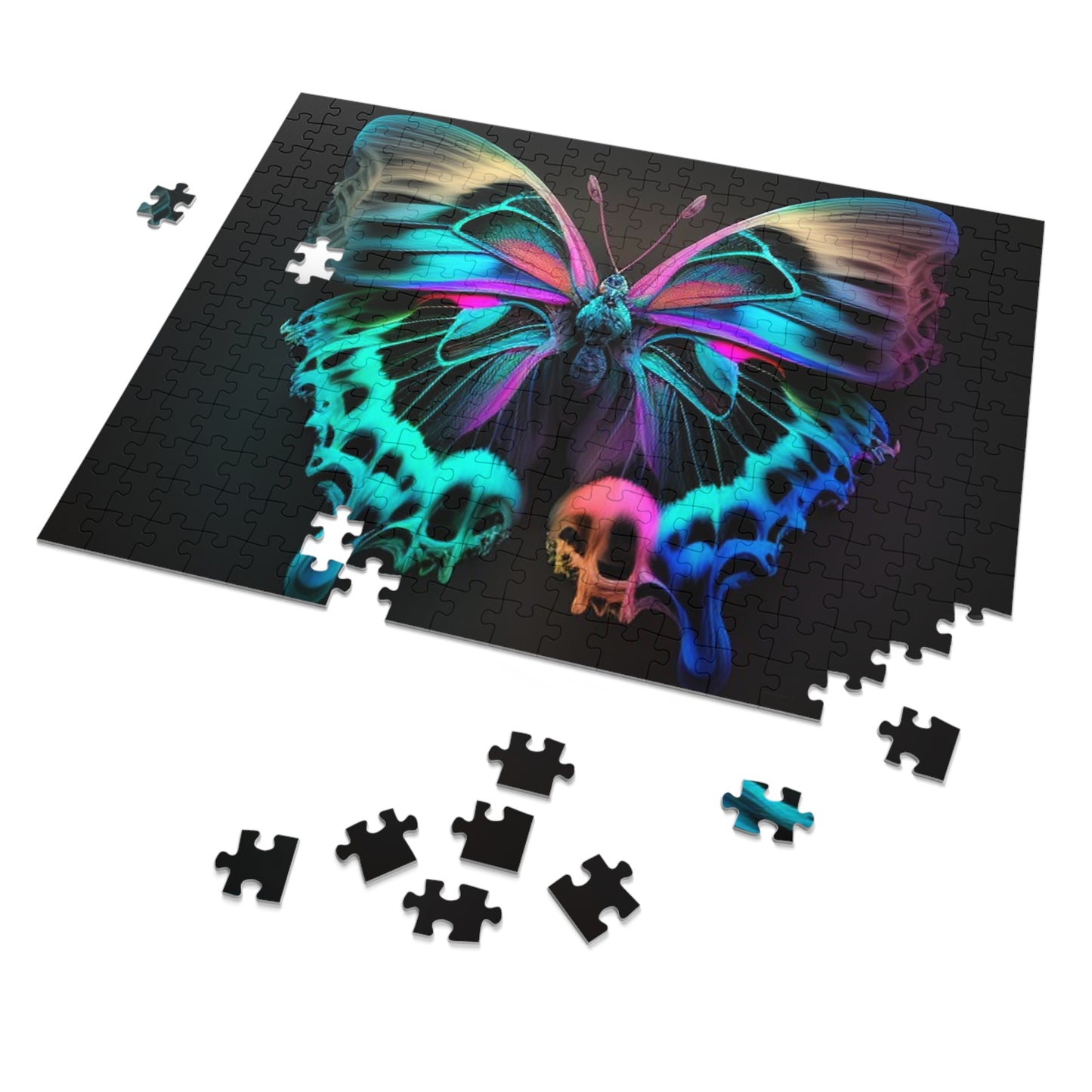 Jigsaw Puzzle (30, 110, 252, 500,1000-Piece) Neon Butterfly Fusion 2