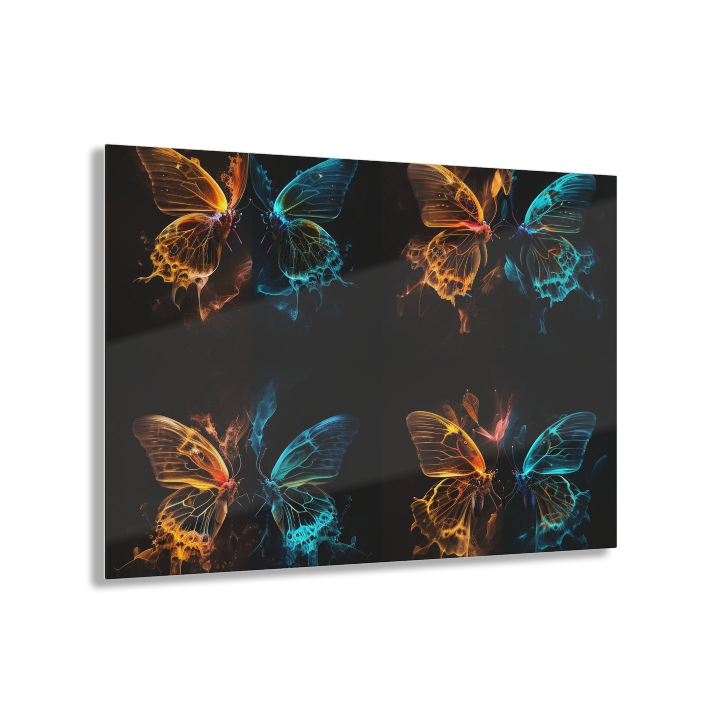 Acrylic Prints Kiss Neon Butterfly 5