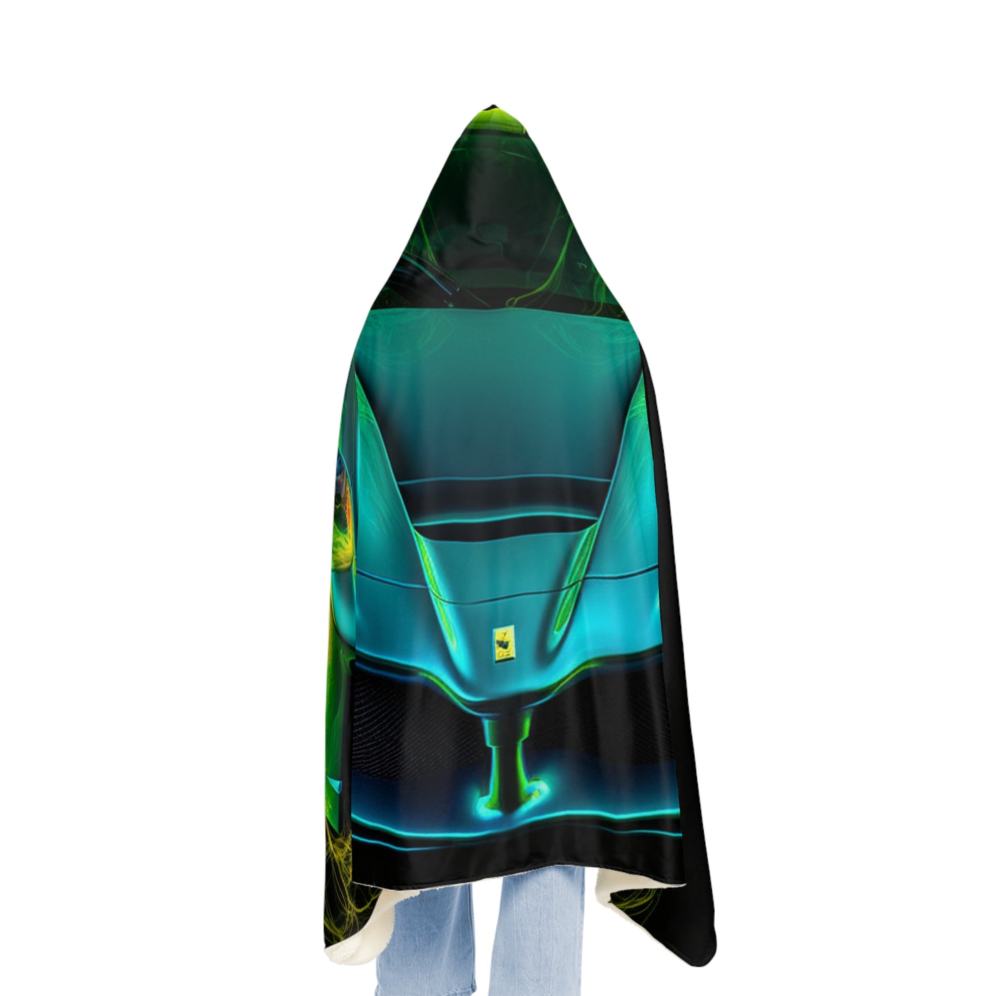 Snuggle Hooded Blanket Ferrari Neon 2