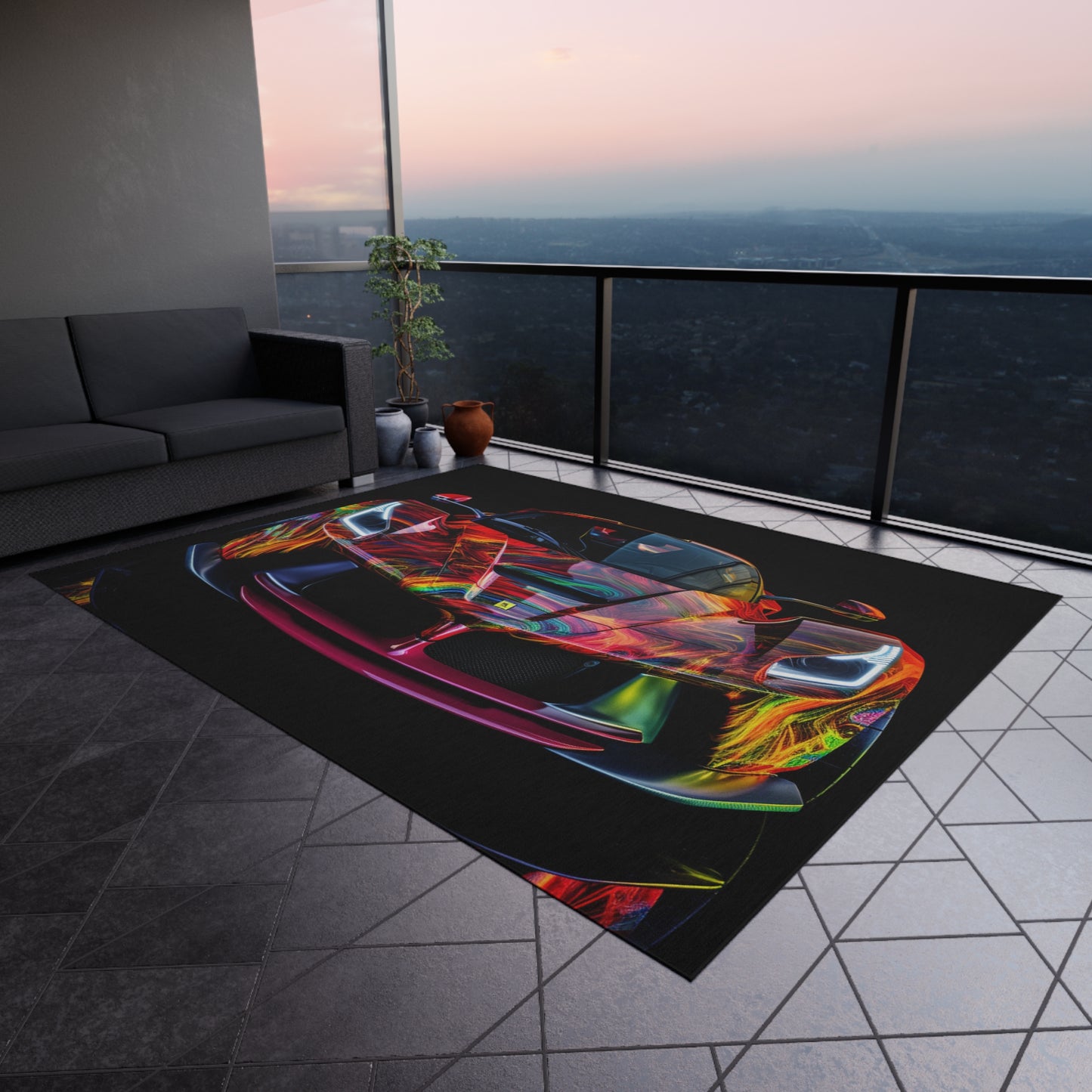 Outdoor Rug  Ferrari Neon 3