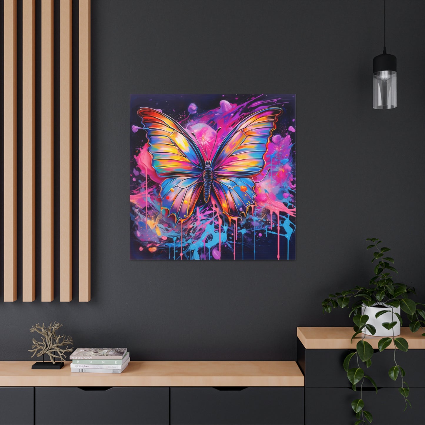 Canvas Gallery Wraps Pink Butterfly Flair 3