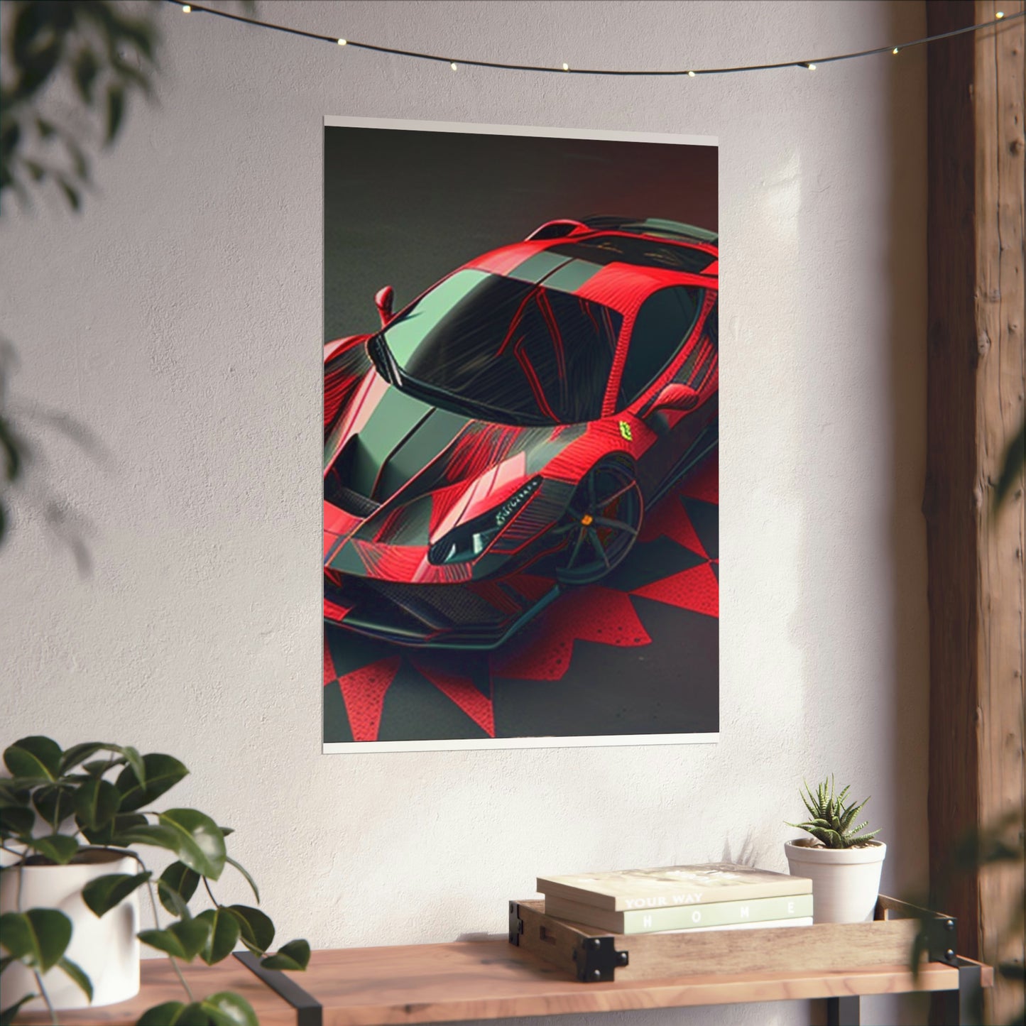 Premium Matte Vertical Posters Ferrari Hyper 2