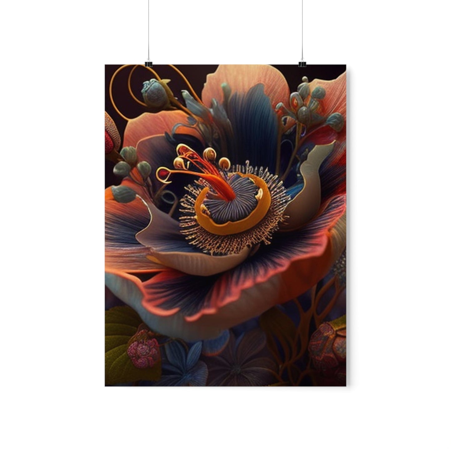 Premium Matte Vertical Posters Flower Arangment 3