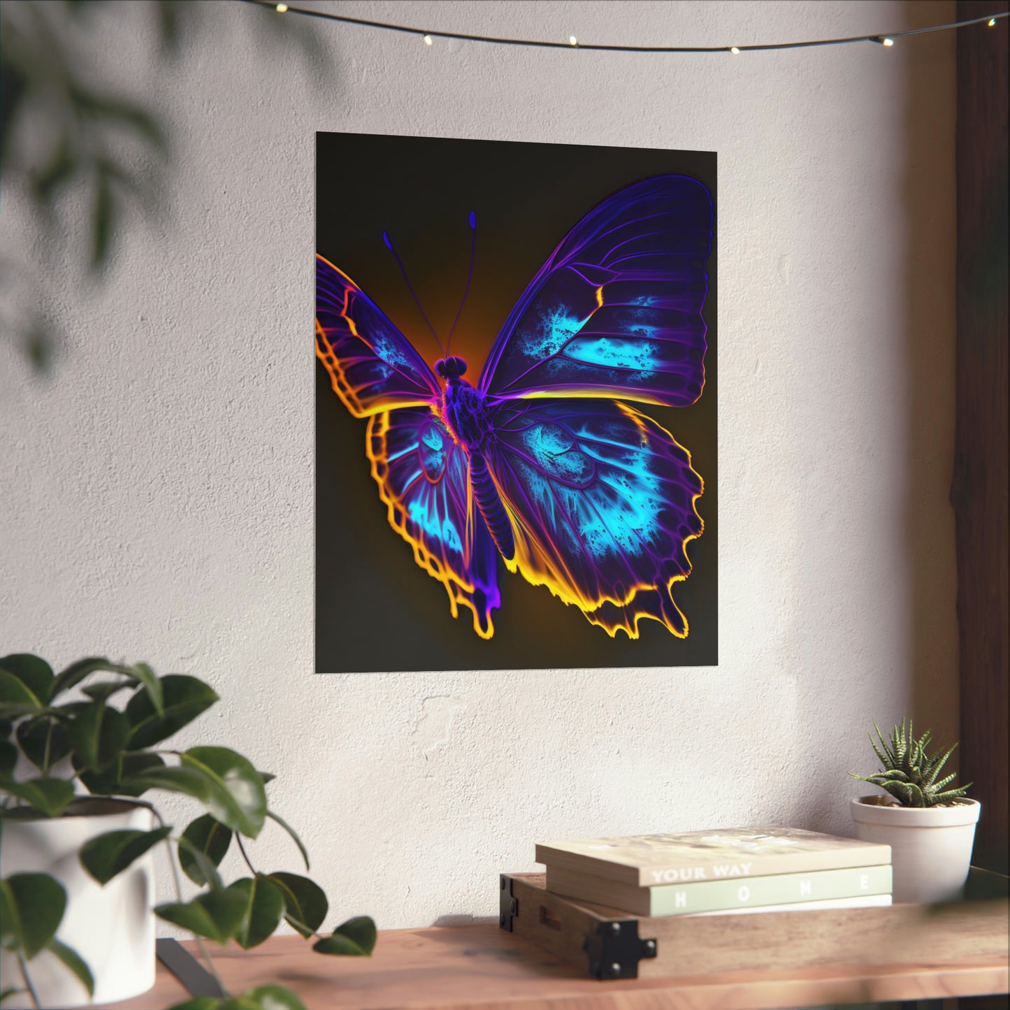 Premium Matte Vertical Posters Thermal Butterfly 4