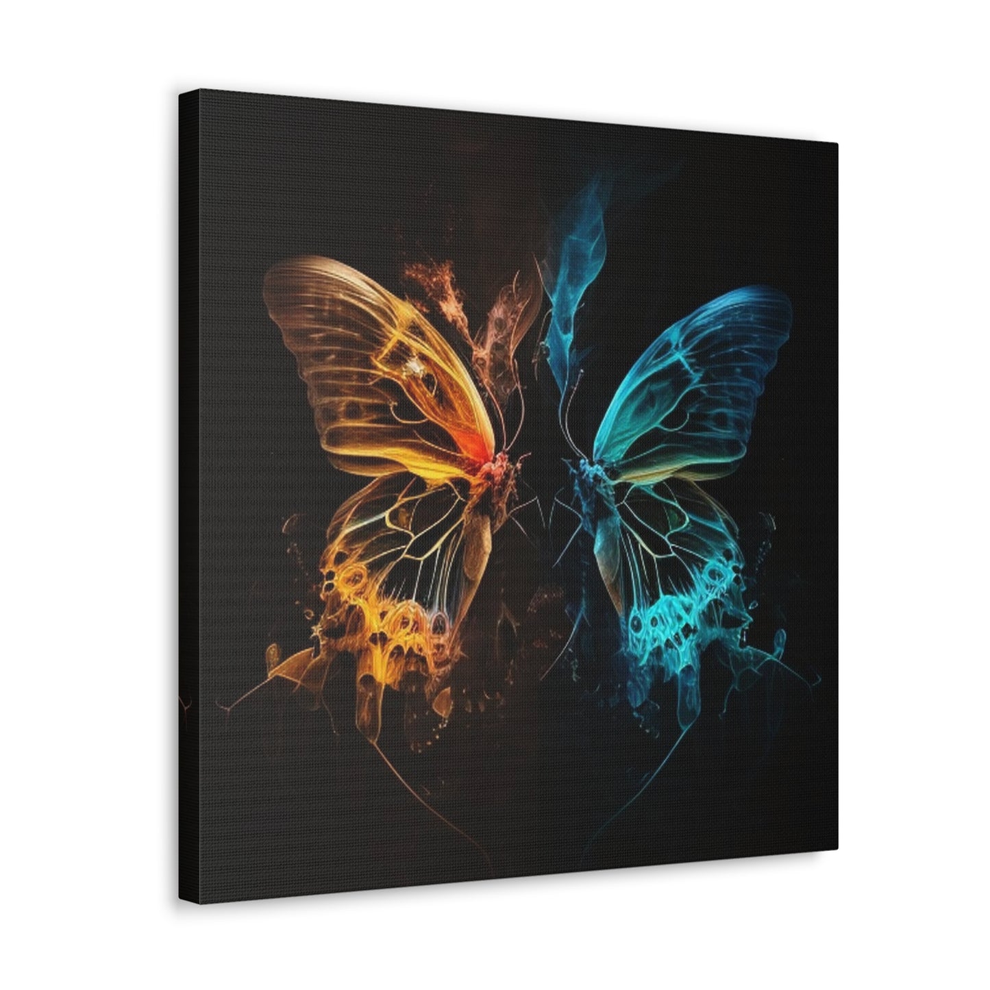 Canvas Gallery Wraps Kiss Neon Butterfly 3