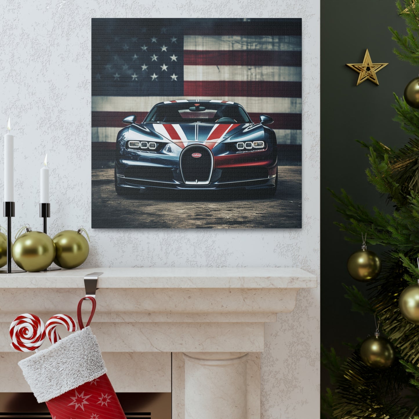 Canvas Gallery Wraps Bugatti Flag 2