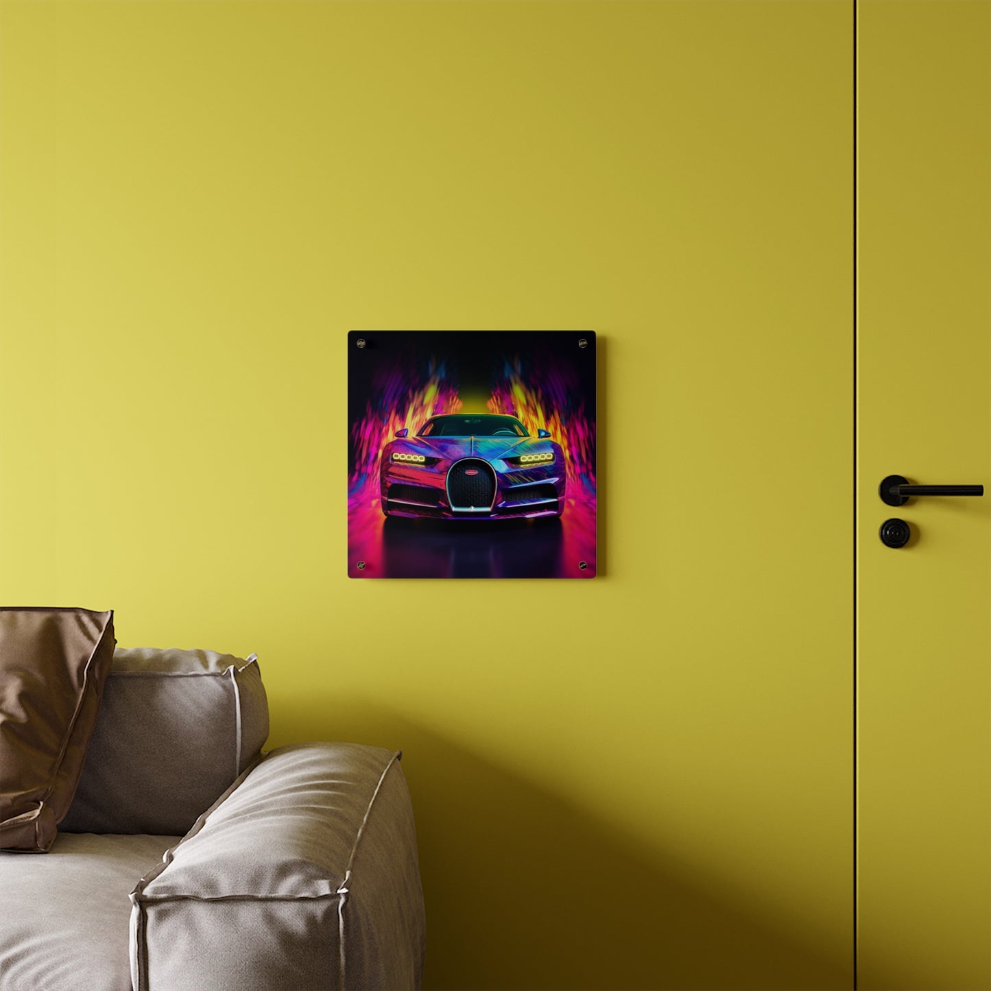 Acrylic Wall Art Panels Florescent Bugatti Flair 3