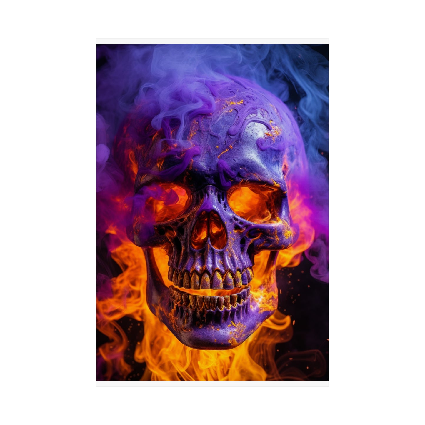 Premium Matte Vertical Posters Macro Skull 1