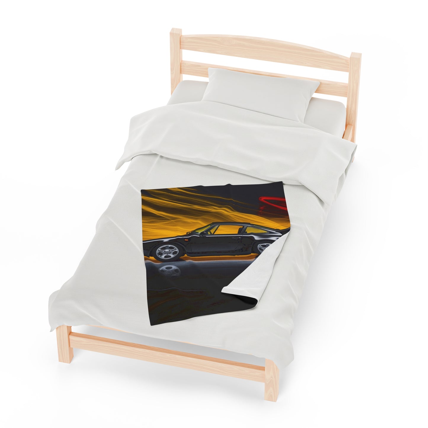 Velveteen Plush Blanket Porsche 933 4