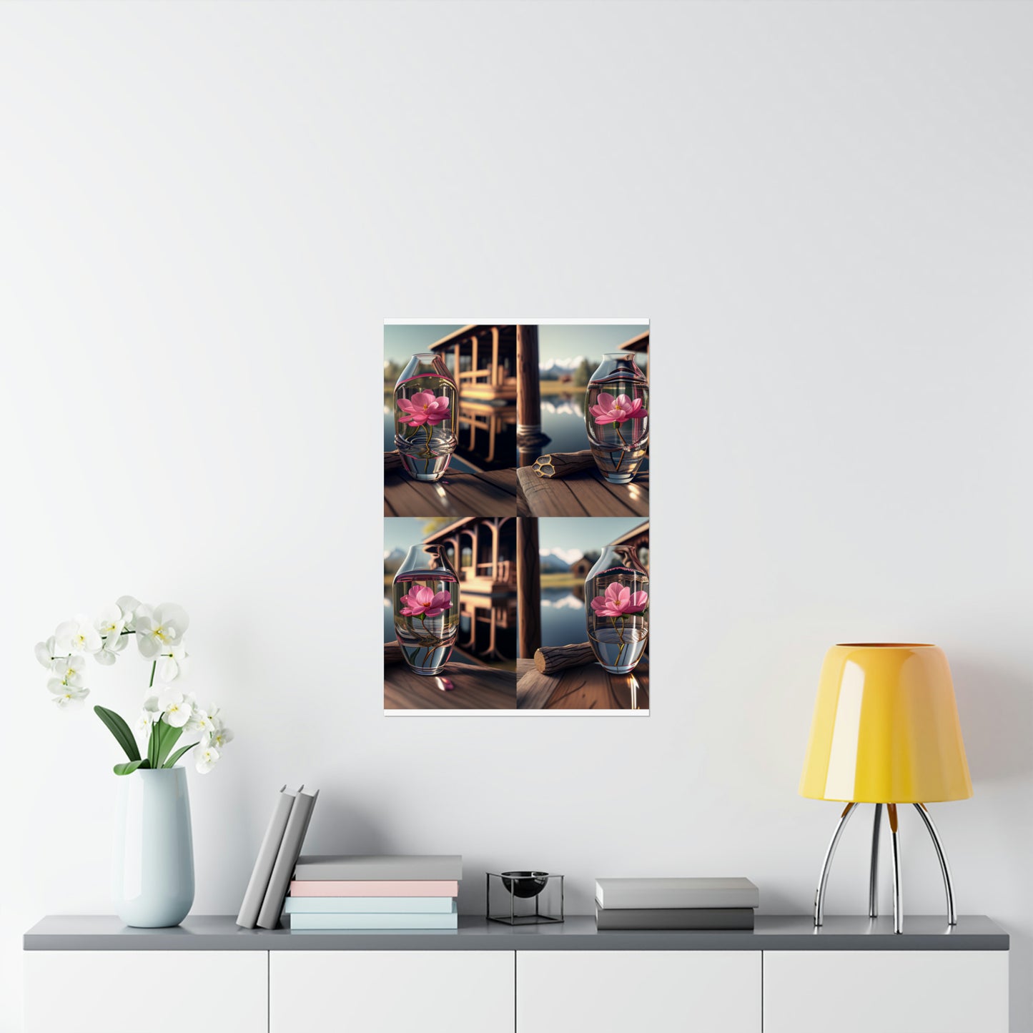 Premium Matte Vertical Posters Pink Magnolia 5