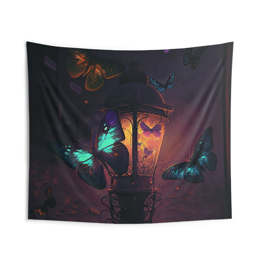 Indoor Wall Tapestries Street Light Butterfly 4