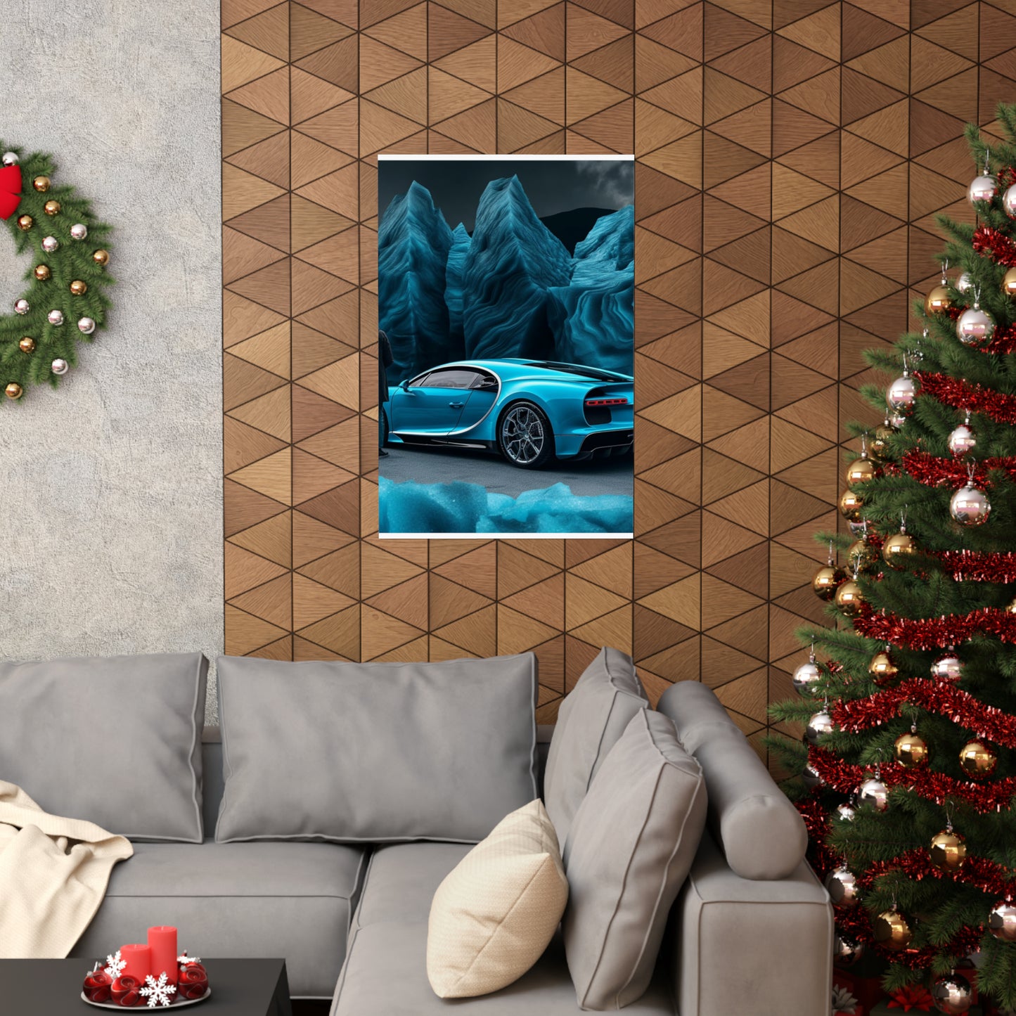 Premium Matte Vertical Posters Bugatti Real Look 3