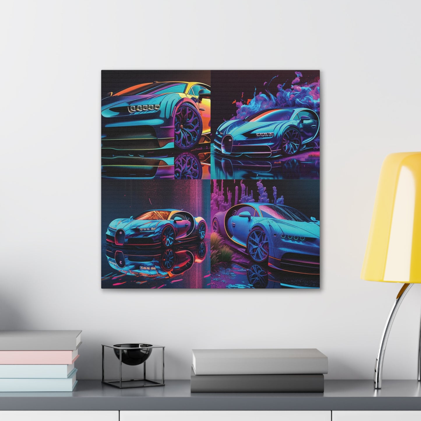 Canvas Gallery Wraps Bugatti Neon Chiron 5