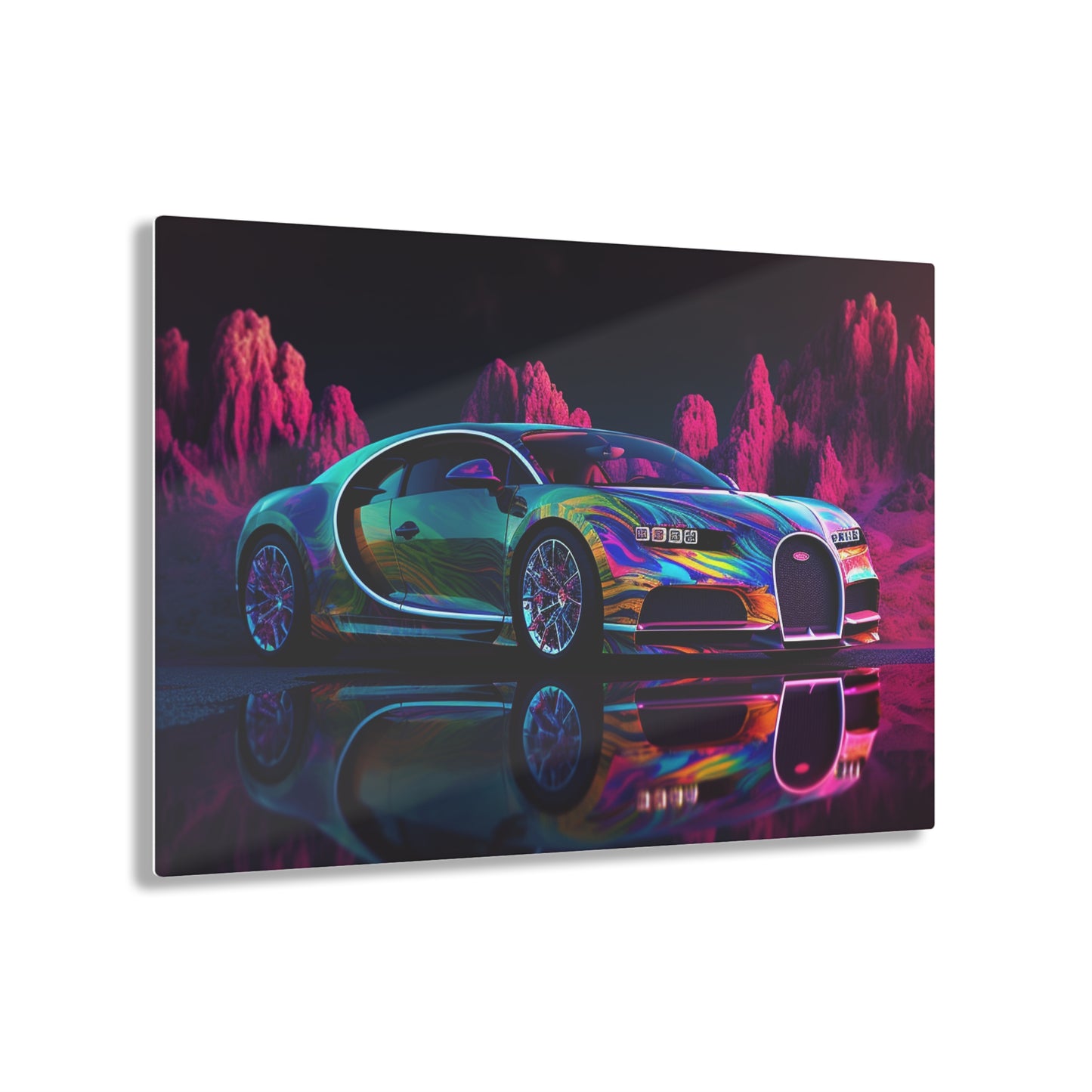 Acrylic Prints Florescent Bugatti Flair 2