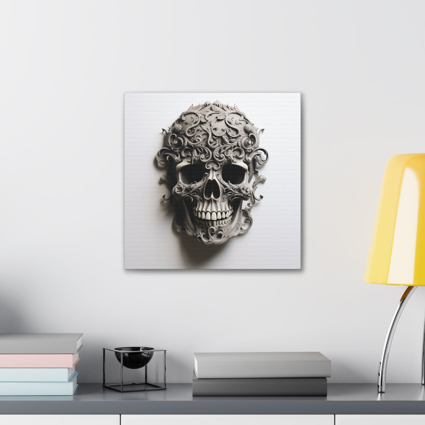 Canvas Gallery Wraps Skull Treble Clef 2