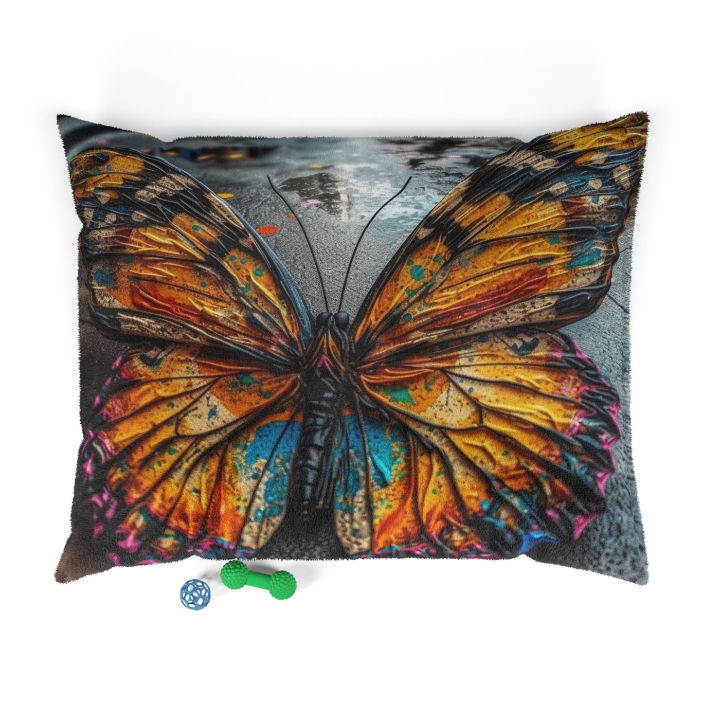 Pet Bed Liquid Street Butterfly 1