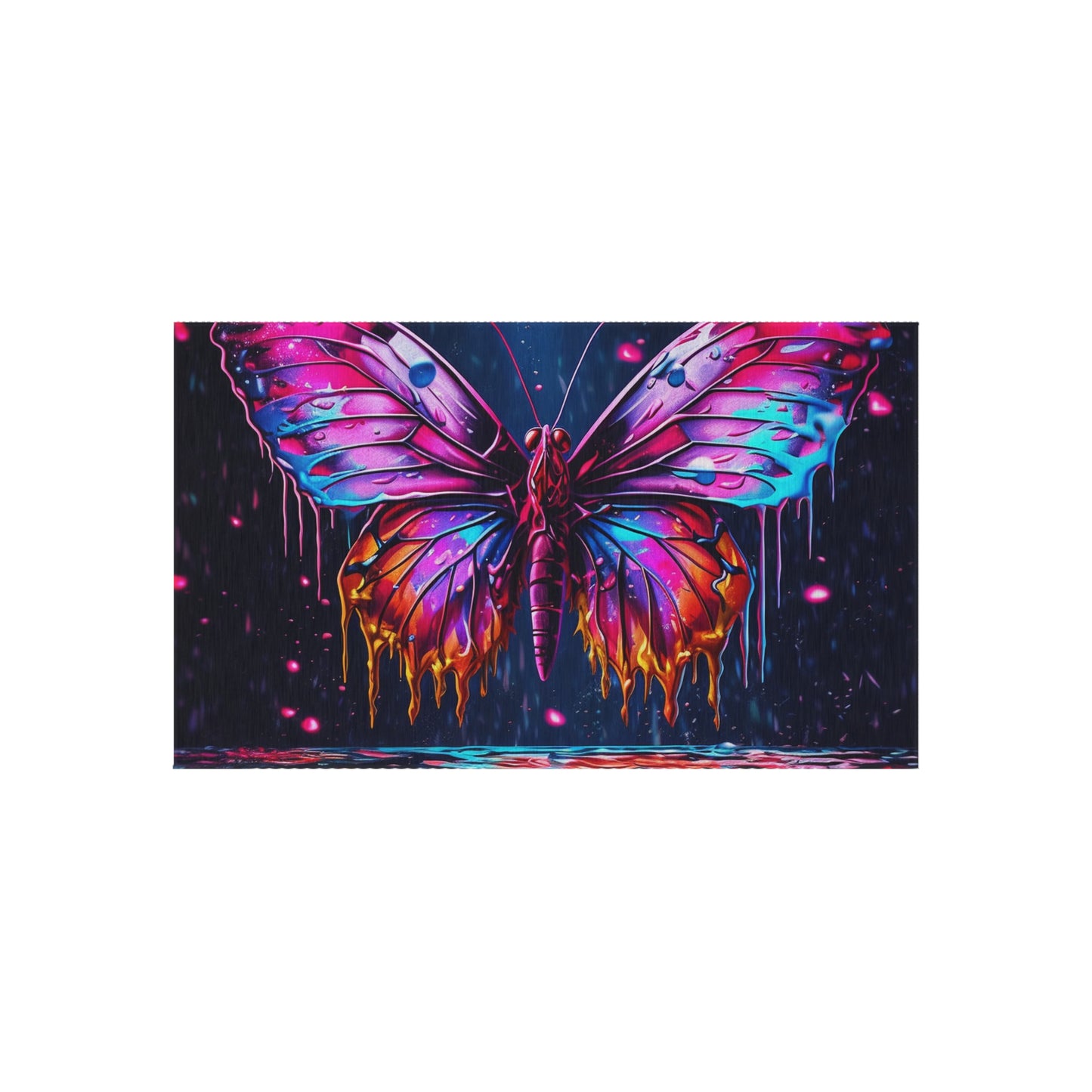 Outdoor Rug  Pink Butterfly Flair 2