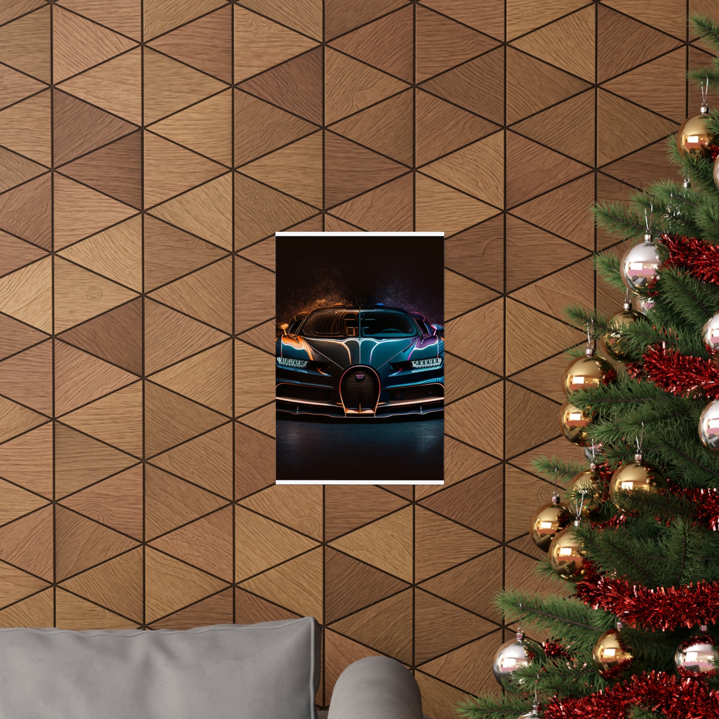 Premium Matte Vertical Posters Bugatti Chiron Super 3